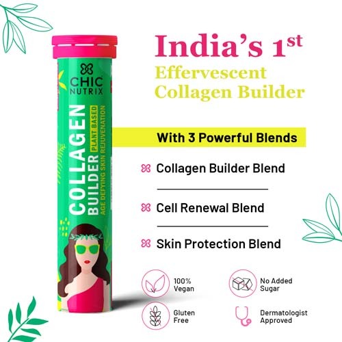 Chicnutrix Collagen Builder Plant Based - Youthful Skin