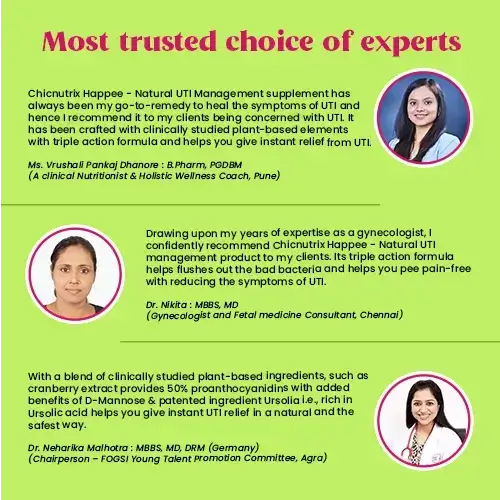 Chicnutrix Happee - Natural UTI Management