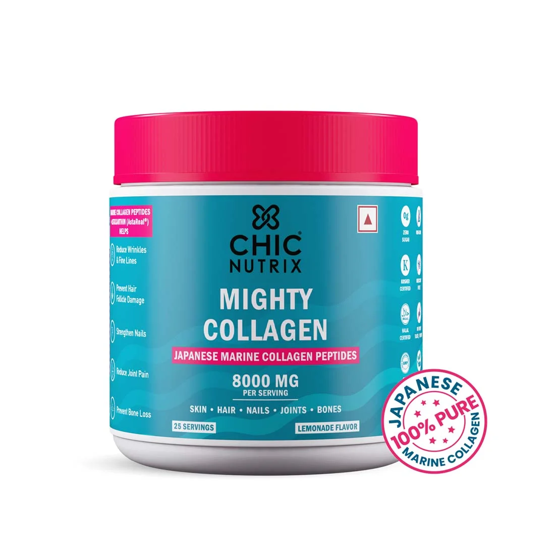 Mighty Collagen - Pure 8000mg Japanese Marine Collagen