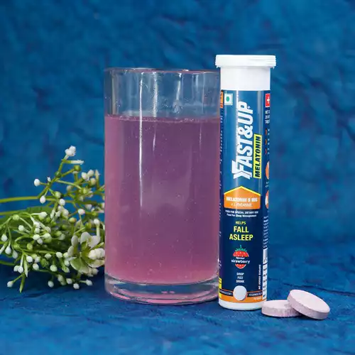 Fast&Up Melatonin & L-Theanine Tablets - Natural Sleep Aid for Falling Asleep Faster