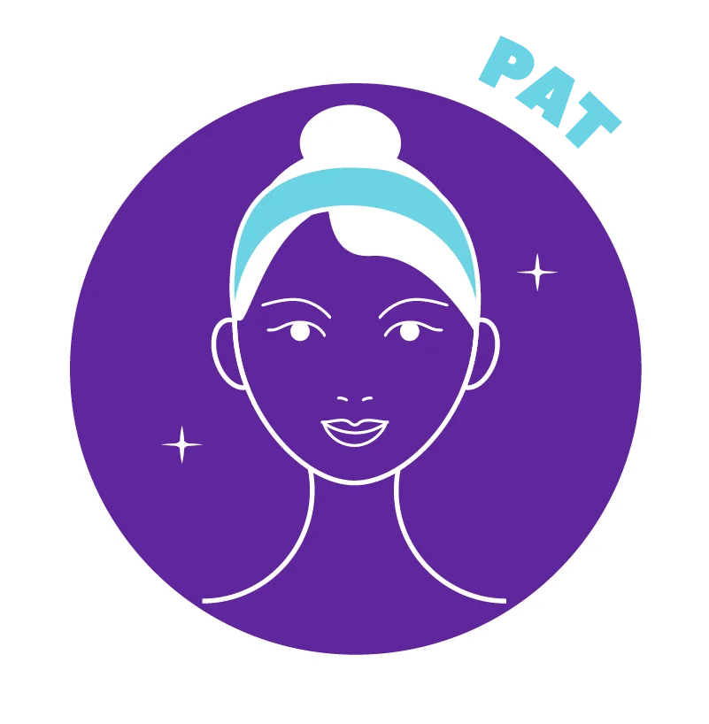 Gently pat to allow maximum absorption