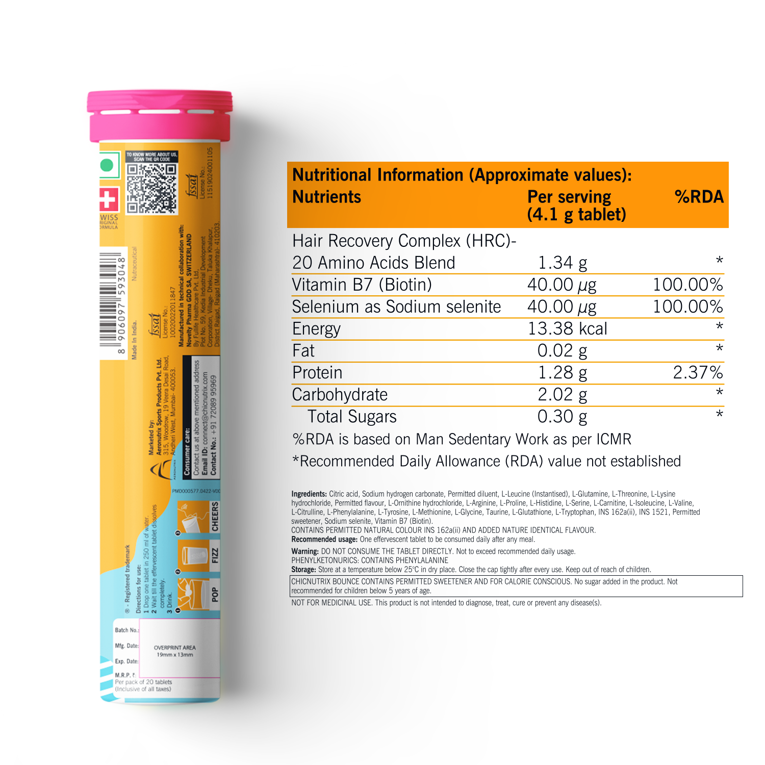 Clear skin & Bouncy hair routine - Chicnutrix Bounce + Super C