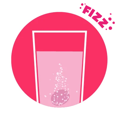 Wait till the effervescent tablet dissolves completely