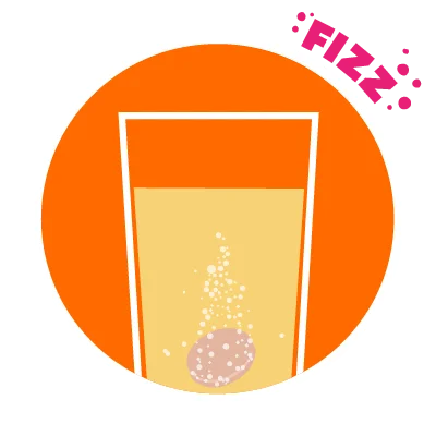 Wait till the effervescent tablet dissolves completely